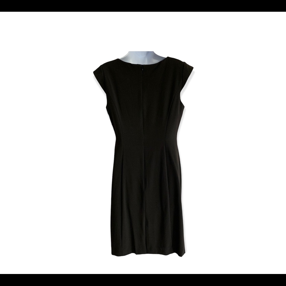 Sandra Darren Black Sheath Dress Sz 6 - Picture 3 of 7